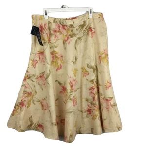 Chaps Westbury Women’s Linen Blend Skirt Sz 14 NWT